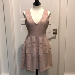 BCBG Lace V Neck Dress